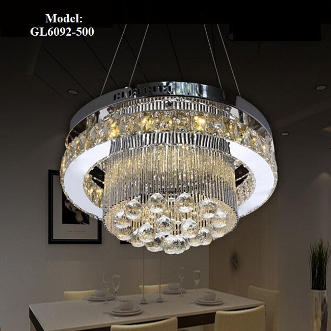 GL6092-500 Round Hanging 3 Colors Changing Chandelier | Glorious Lightings